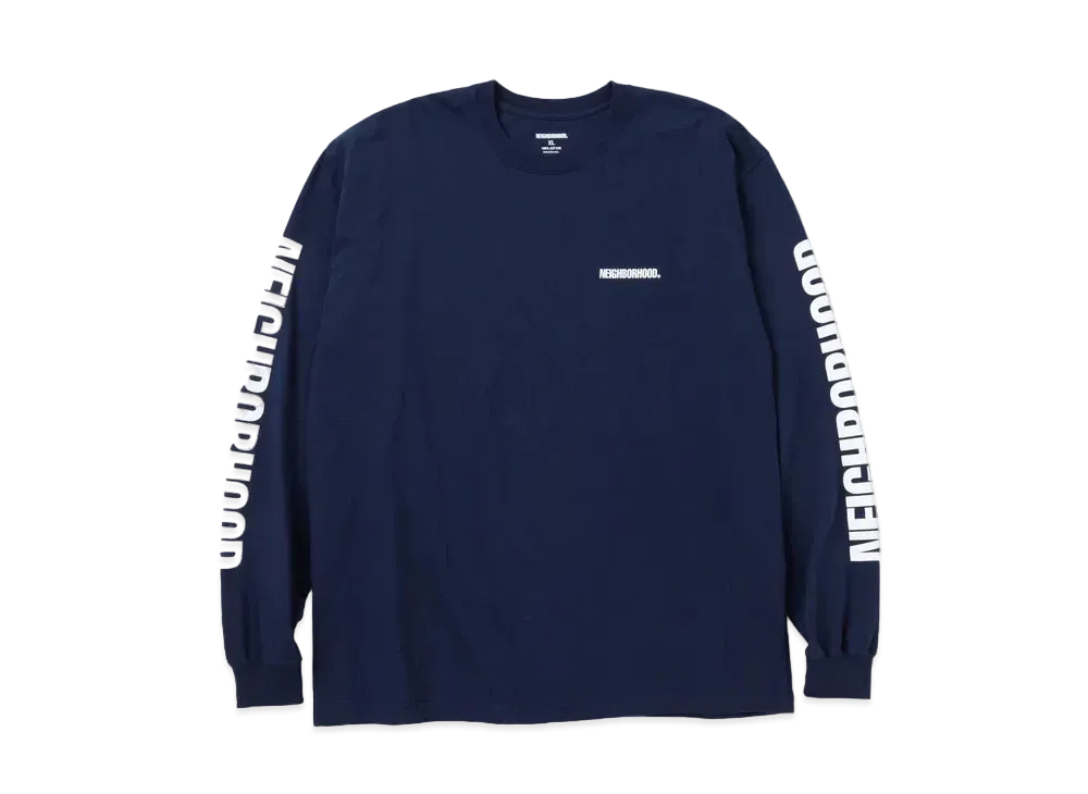 NEIGHBORHOOD NH . Tee LS-11 "Navy"