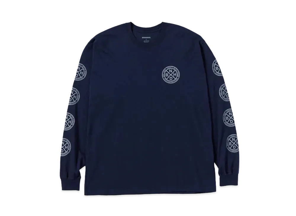 NEIGHBORHOOD NH . Tee LS-7 "Navy"
