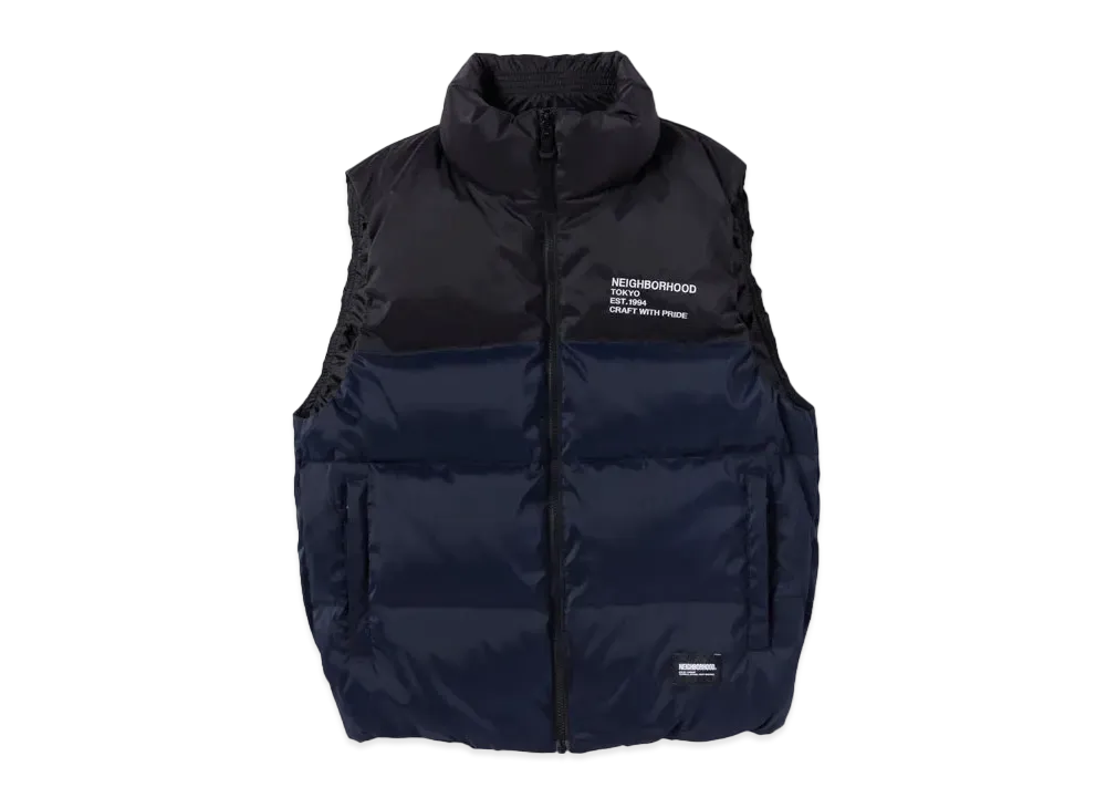 NEIGHBORHOOD Classic Down Vest "Navy"