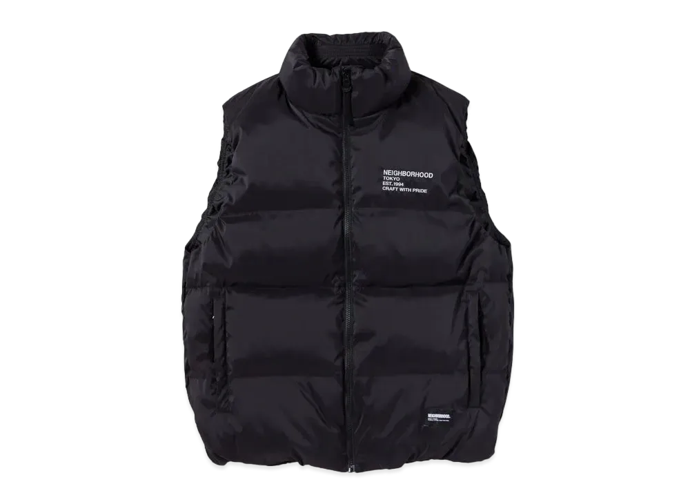NEIGHBORHOOD Classic Down Vest "Black"