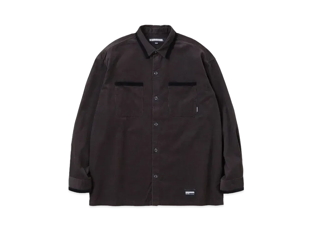 NEIGHBORHOOD Corduroy Shirt LS "Charcoal"