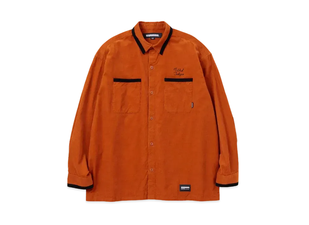 NEIGHBORHOOD Corduroy Shirt LS "Orange"