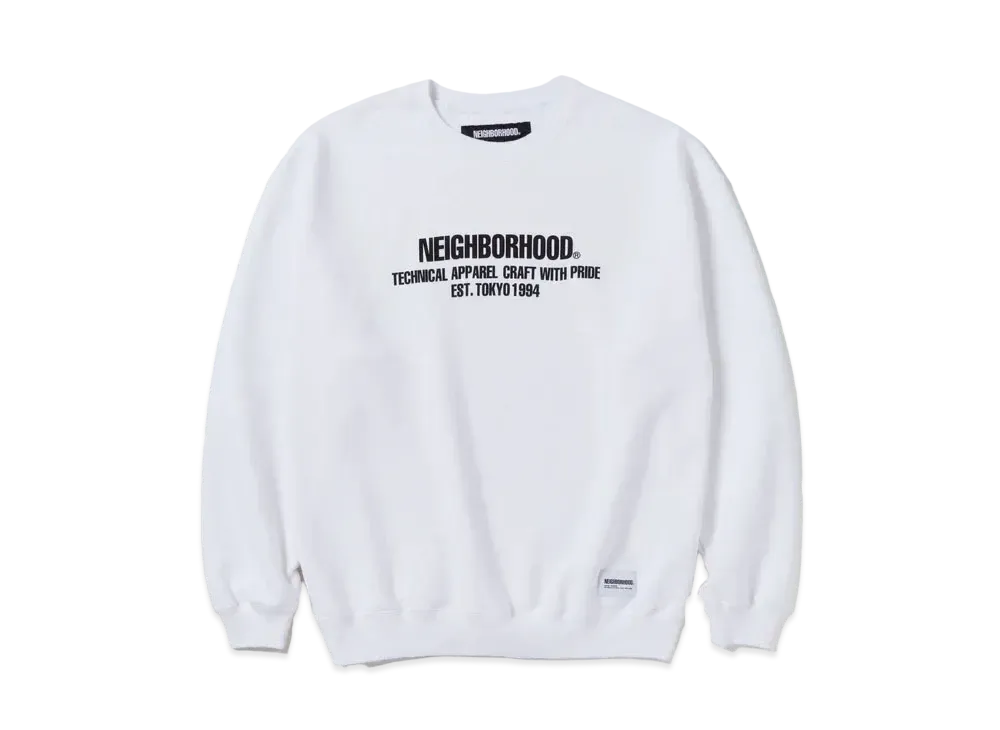 NEIGHBORHOOD Classic Sweatshirt LS "White"