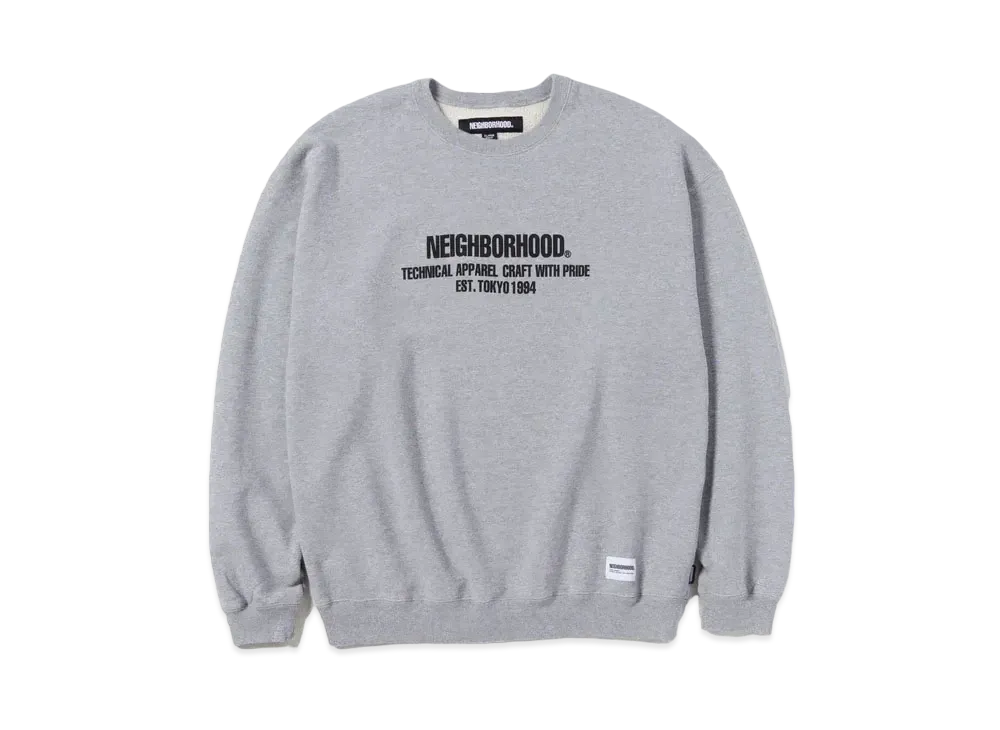 NEIGHBORHOOD Classic Sweatshirt LS "Gray"