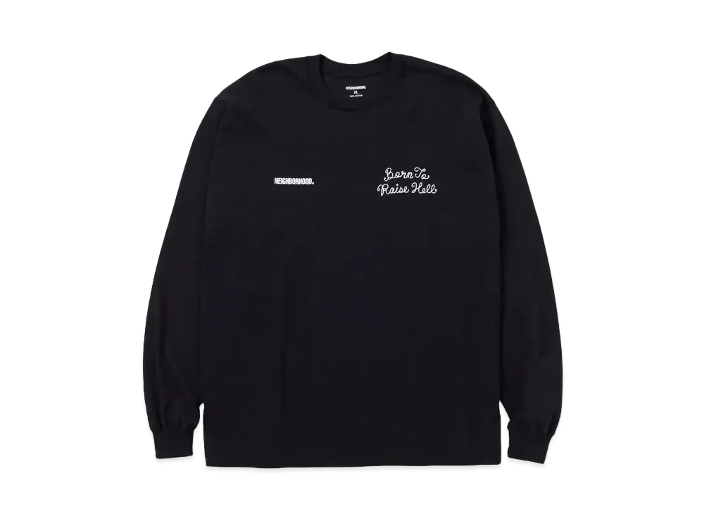 NEIGHBORHOOD NH . Tee LS-9 "Black"