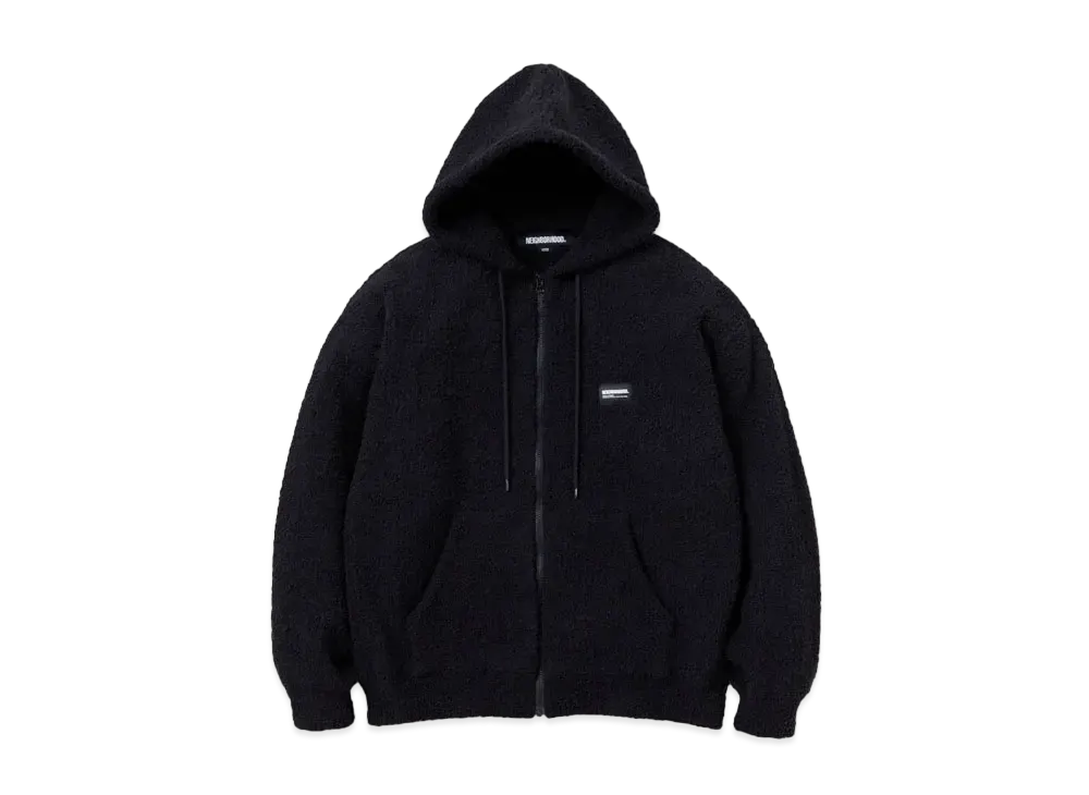 NEIGHBORHOOD Fluffy Zip Up Parka "Black"