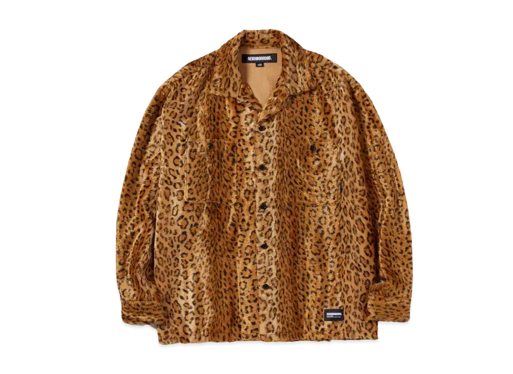 NEIGHBORHOOD Fur Shirt LS "Leopard"