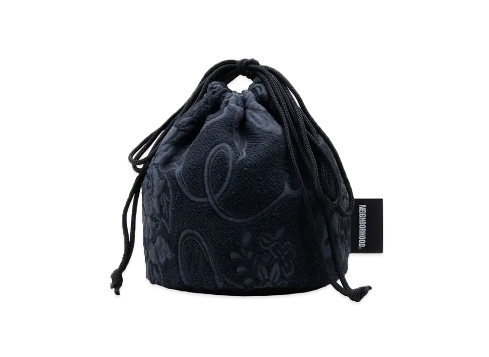 NEIGHBORHOOD JQ Drawstring Bag "Black"