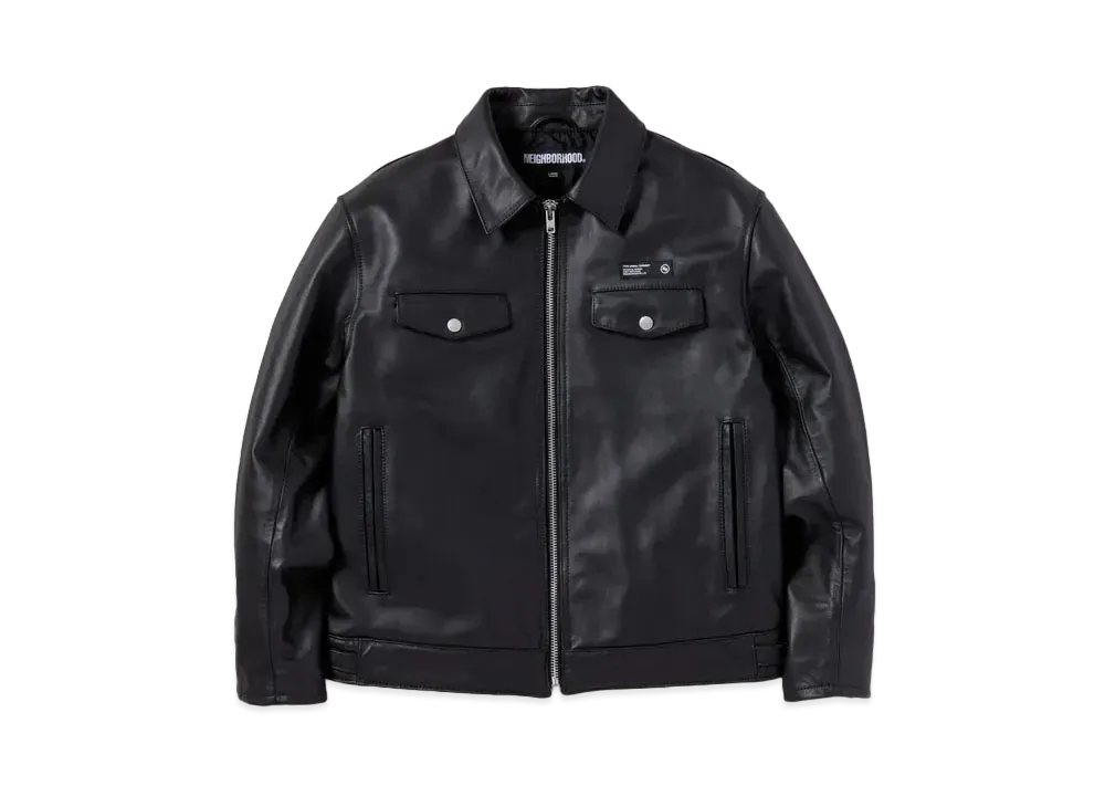 NEIGHBORHOOD Single Leather Jacket "Black"