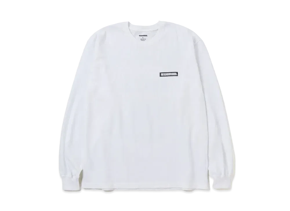 NEIGHBORHOOD NH . Tee LS-14 "White"