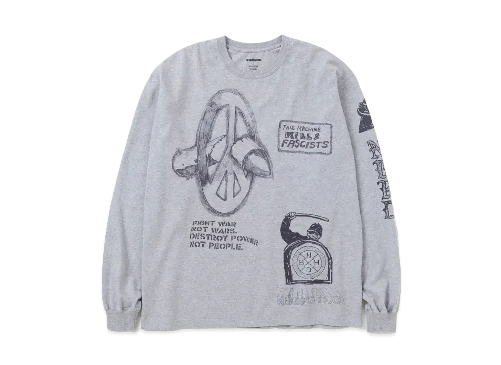 NEIGHBORHOOD NH . Tee LS-18 "Gray"