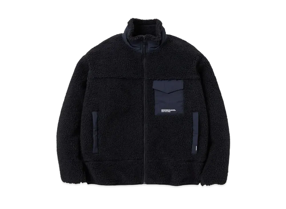 NEIGHBORHOOD Boa Fleece Jacket "Black"