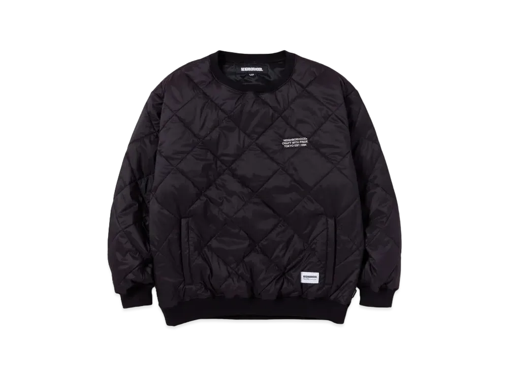 NEIGHBORHOOD Quilting Pullover Shirt LS "Black"