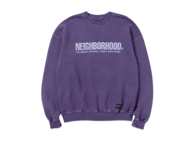 NEIGHBORHOOD Pigment Dyed Sweatshirt LS "Purple"