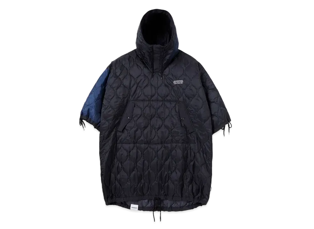 NEIGHBORHOOD Quilting Poncho "Black"