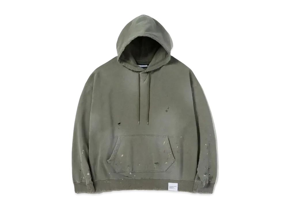 NEIGHBORHOOD Damage Sweatparka LS "Olive Drab"