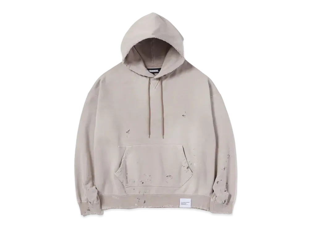 NEIGHBORHOOD Damage Sweatparka LS "Greige"