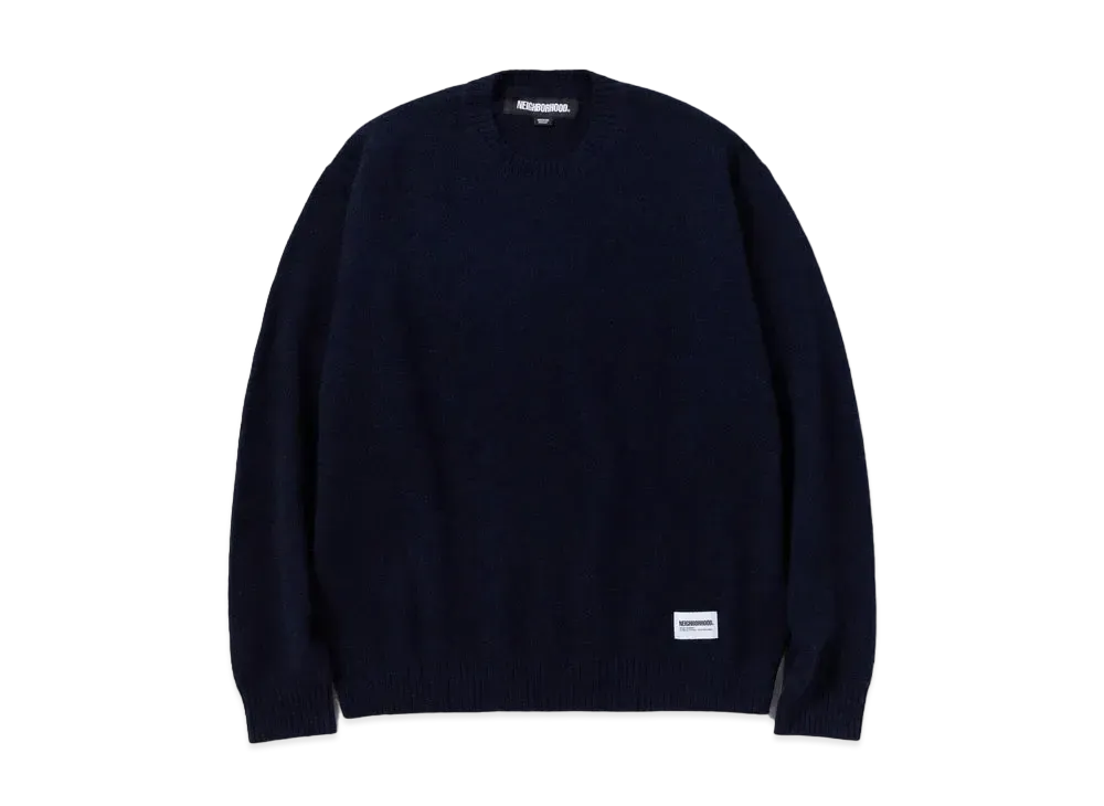 NEIGHBORHOOD Yak Plain Sweater "Navy"