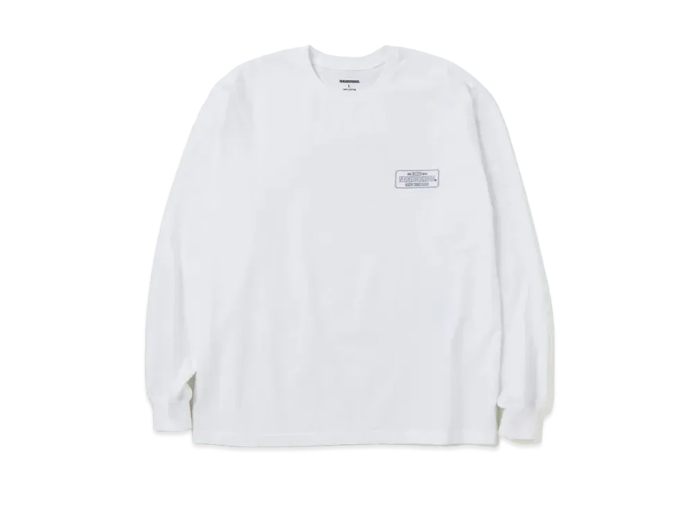 NEIGHBORHOOD NH . Tee LS-1 "White"