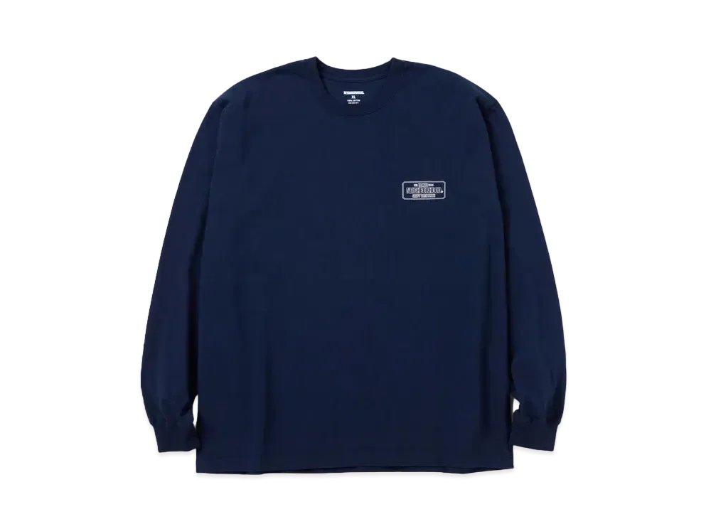 NEIGHBORHOOD NH . Tee LS-1 "Navy"