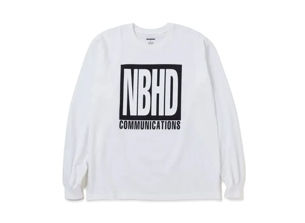 NEIGHBORHOOD NH . Tee LS-4 "White"