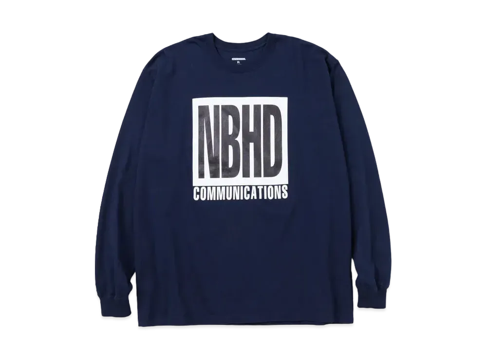 NEIGHBORHOOD NH . Tee LS-4 "Navy"