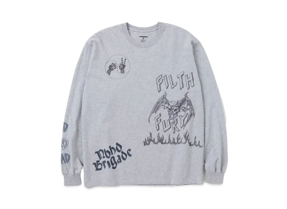 NEIGHBORHOOD NH . Tee LS-17 "Gray"