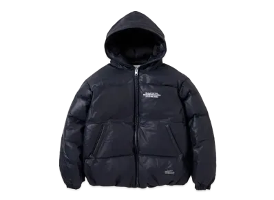 NEIGHBORHOOD x Schott Leather Hooded Jacket "Navy"