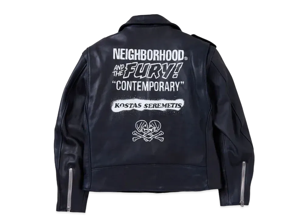 NEIGHBORHOOD x Schott x Kostas Onestar Riders Jacket "Navy"