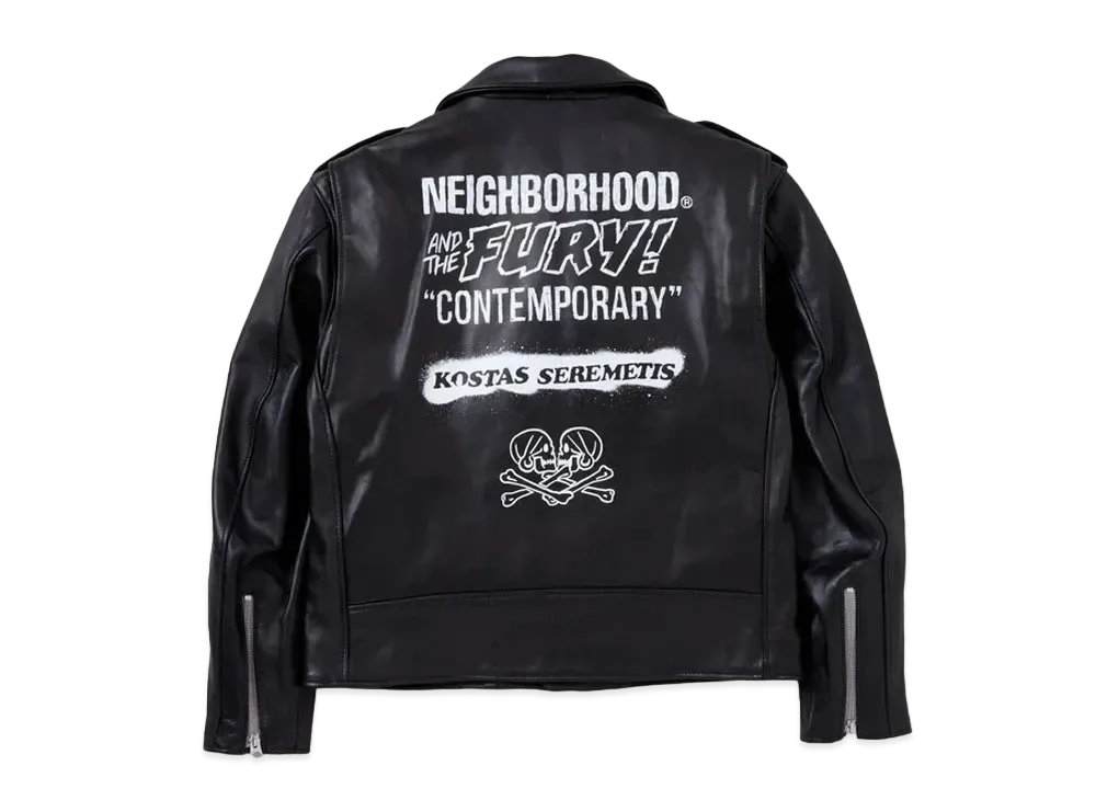 NEIGHBORHOOD x Schott x Kostas Onestar Riders Jacket "Black"