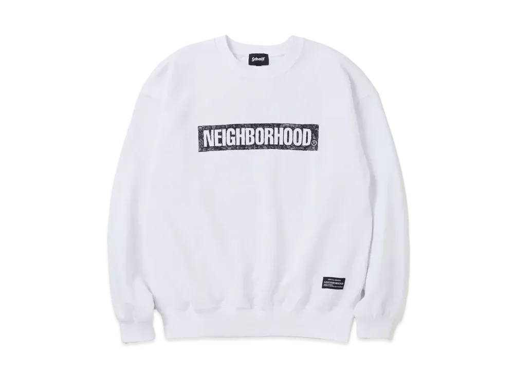NEIGHBORHOOD x Schott x Kostas Sweatshirt LS "White"