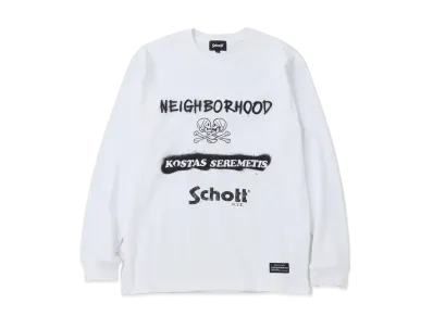 NEIGHBORHOOD x Schott x Kostas Tee LS "White"