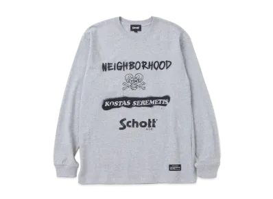 NEIGHBORHOOD x Schott x Kostas Tee LS "Gray"