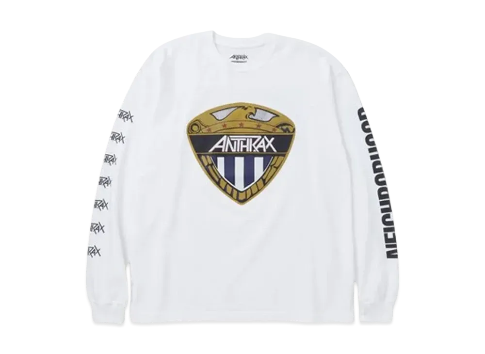 NEIGHBORHOOD x ANTHRAX Tee LS-2 "White"