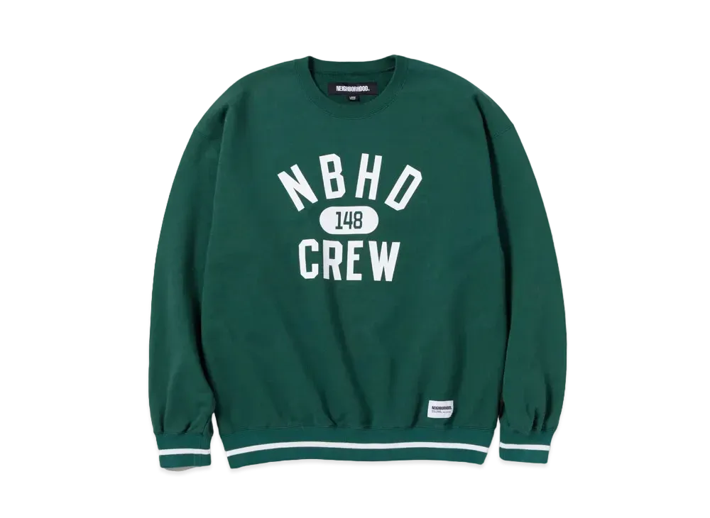 NEIGHBORHOOD College Sweatshirt LS "Green"