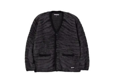 NEIGHBORHOOD Tiger Pattern Mohair Cardigan "Black"