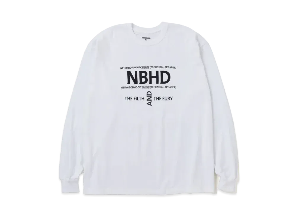 NEIGHBORHOOD NH . Tee LS-16 "White"