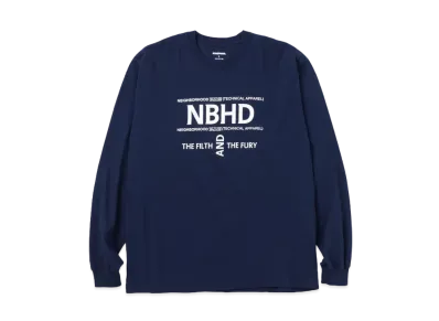 NEIGHBORHOOD NH . Tee LS-16 "Navy"