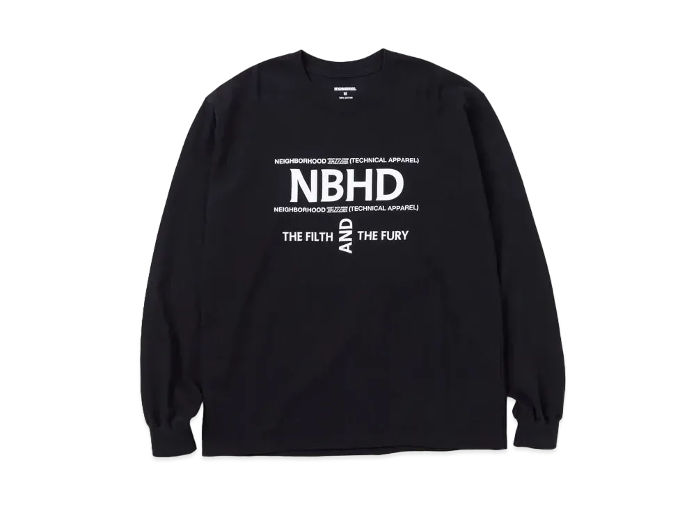 NEIGHBORHOOD NH . Tee LS-16 "Black"