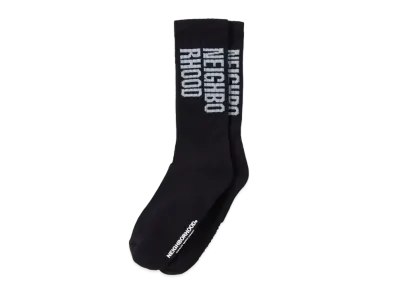 NEIGHBORHOOD ID Logo Socks "Black"