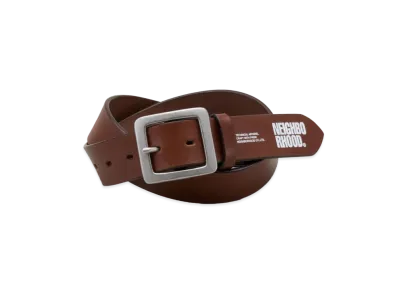 NEIGHBORHOOD Leather Wide Belt "Brown"