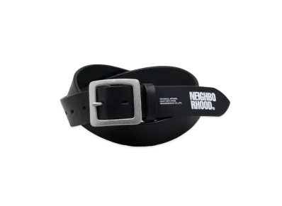 NEIGHBORHOOD Leather Wide Belt "Black"