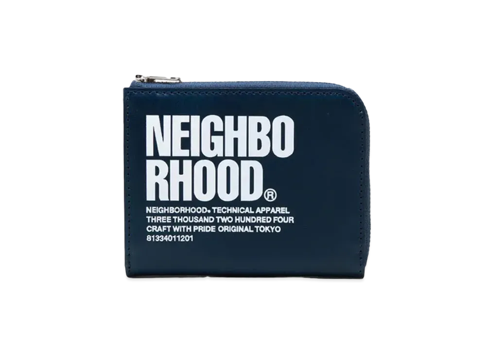 NEIGHBORHOOD ID L-Shaped Fastener Wallet "Navy"