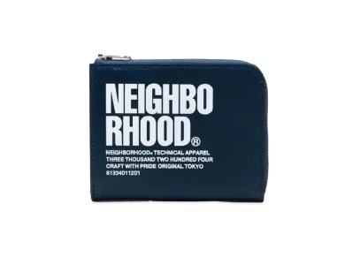 NEIGHBORHOOD ID L-Shaped Fastener Wallet "Navy"