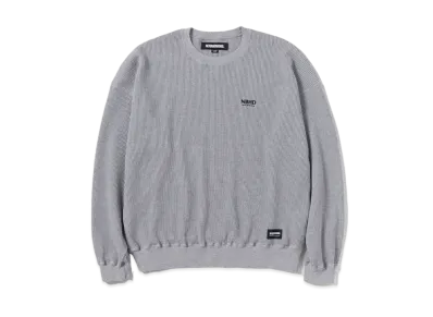 NEIGHBORHOOD Waffle Fabric Crewneck LS "Gray"