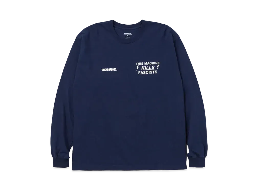 NEIGHBORHOOD NH . Tee LS-8 "Navy"
