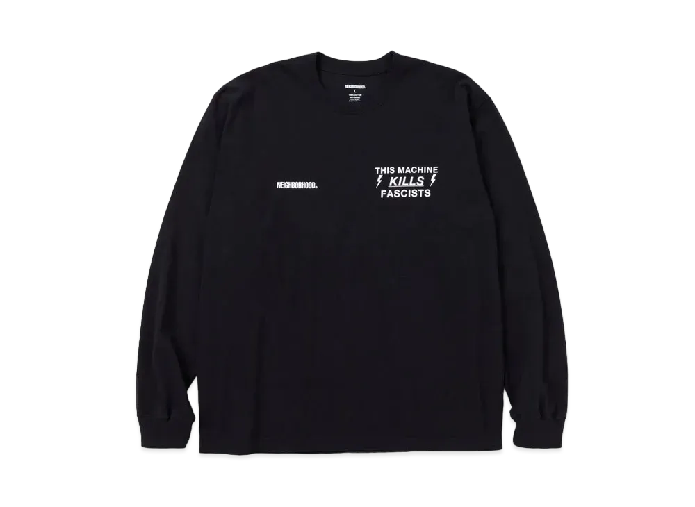 NEIGHBORHOOD NH . Tee LS-8 "Black"