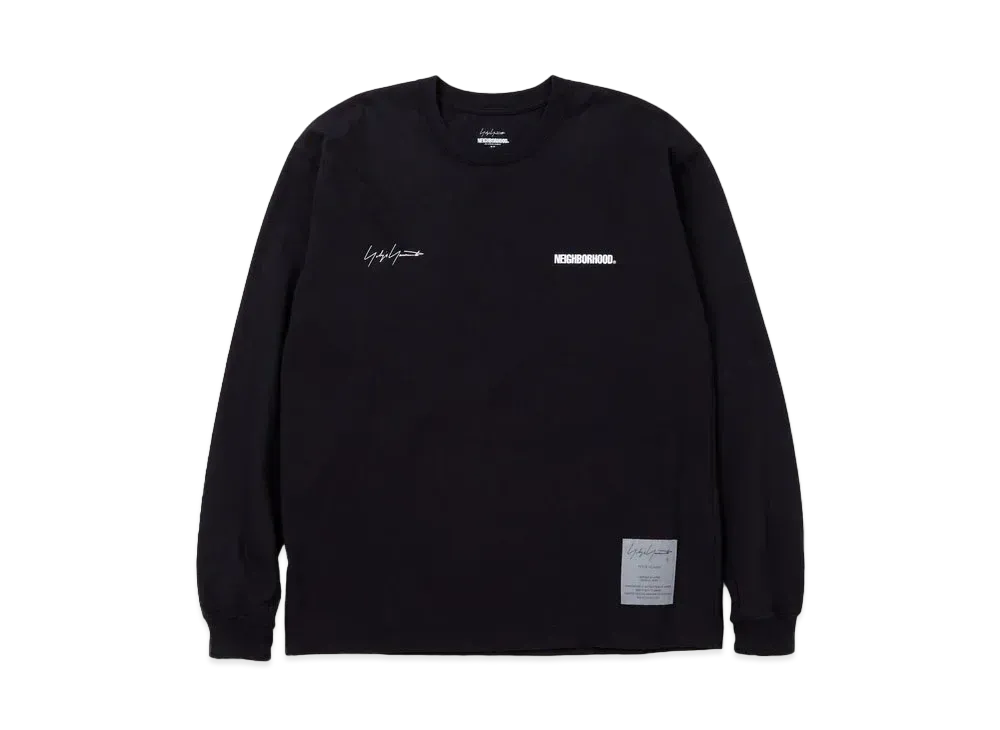 24ss ネイバーフッド x ヨウジヤマモト Tシャツ L Yohji Yohji Yamamoto x Neighborhood Tシャツ | ブラック | FARFETCH JP