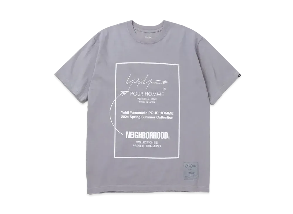 NEIGHBORHOOD x YOHJI YAMAMOTO Tee SS-1 "Gray"