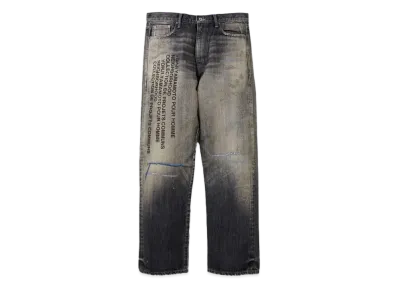 NEIGHBORHOOD x YOHJI YAMAMOTO Savage Denim DP Basic Pants "Black"